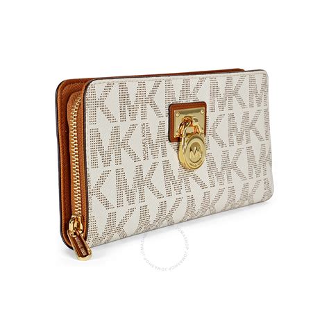 michael kors hamilton wallet vanilla